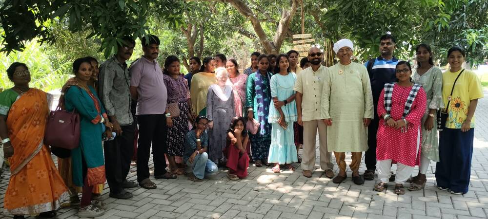 Students, staff and organizers of Thaaikarangal Charitable Trust pose for a group photo at Hanu Reddy Mango Festival 2026, celebrating friendship, inclusion and a memorable day of rural experiences at Hanu Reddy Raghava Farms, Chennai. Students, staff and organizers of Thaaikarangal Charitable Trust pose for a group photo at Hanu Reddy Mango Festival 2026, celebrating friendship, inclusion and a memorable day of rural experiences at Hanu Reddy Raghava Farms, Chennai.