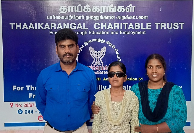 We are deeply grateful to Sankara Nethralaya for generously covering the entire cost of ₹1,00,000 for her surgery.